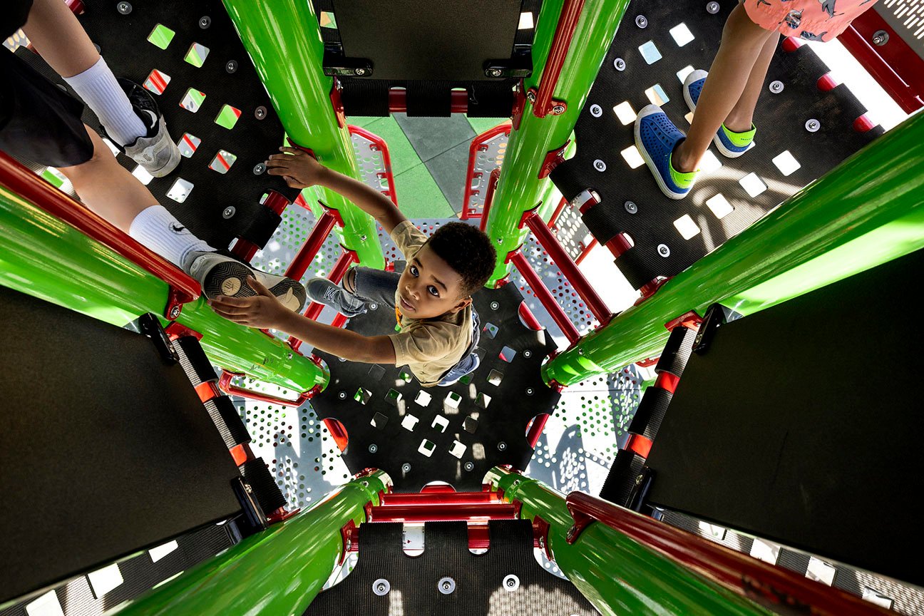 kids in tower