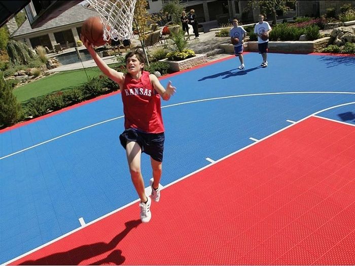 sports equipment basketball court at park