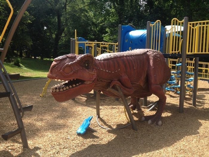 Dinosaur Themed Playground Equipment