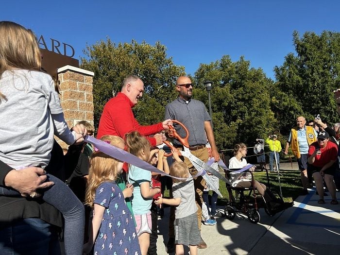 Grand opening of an inclusive playground