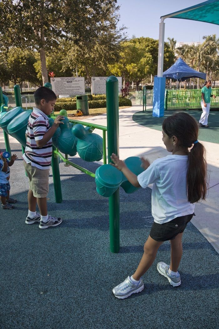 Musical Playground Equipment at Inclusive Playground